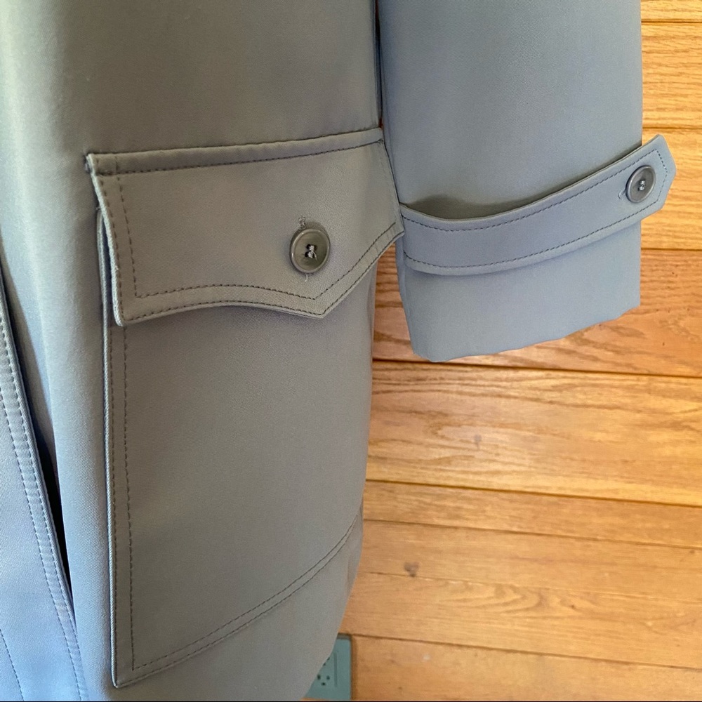 Vintage powder blue trench coat - Picture 2 of 7